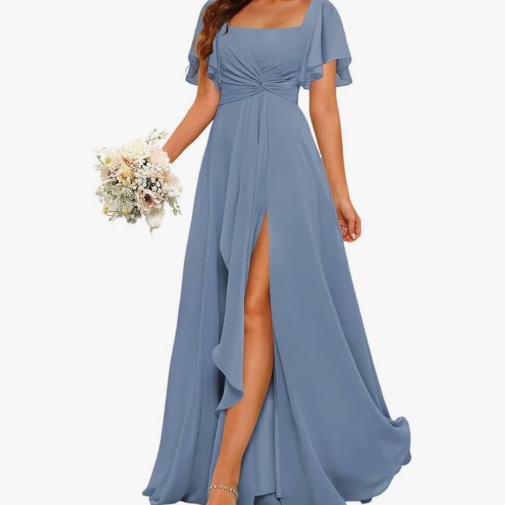 Elegant Blue Evening Gown